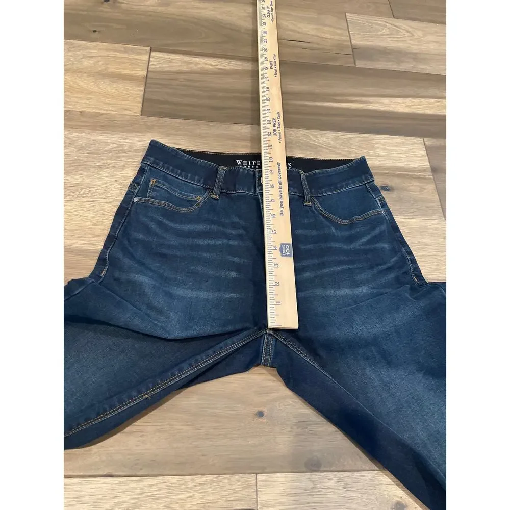 White House Black Market Size 4R Cuffed Skinny Capri Jeans